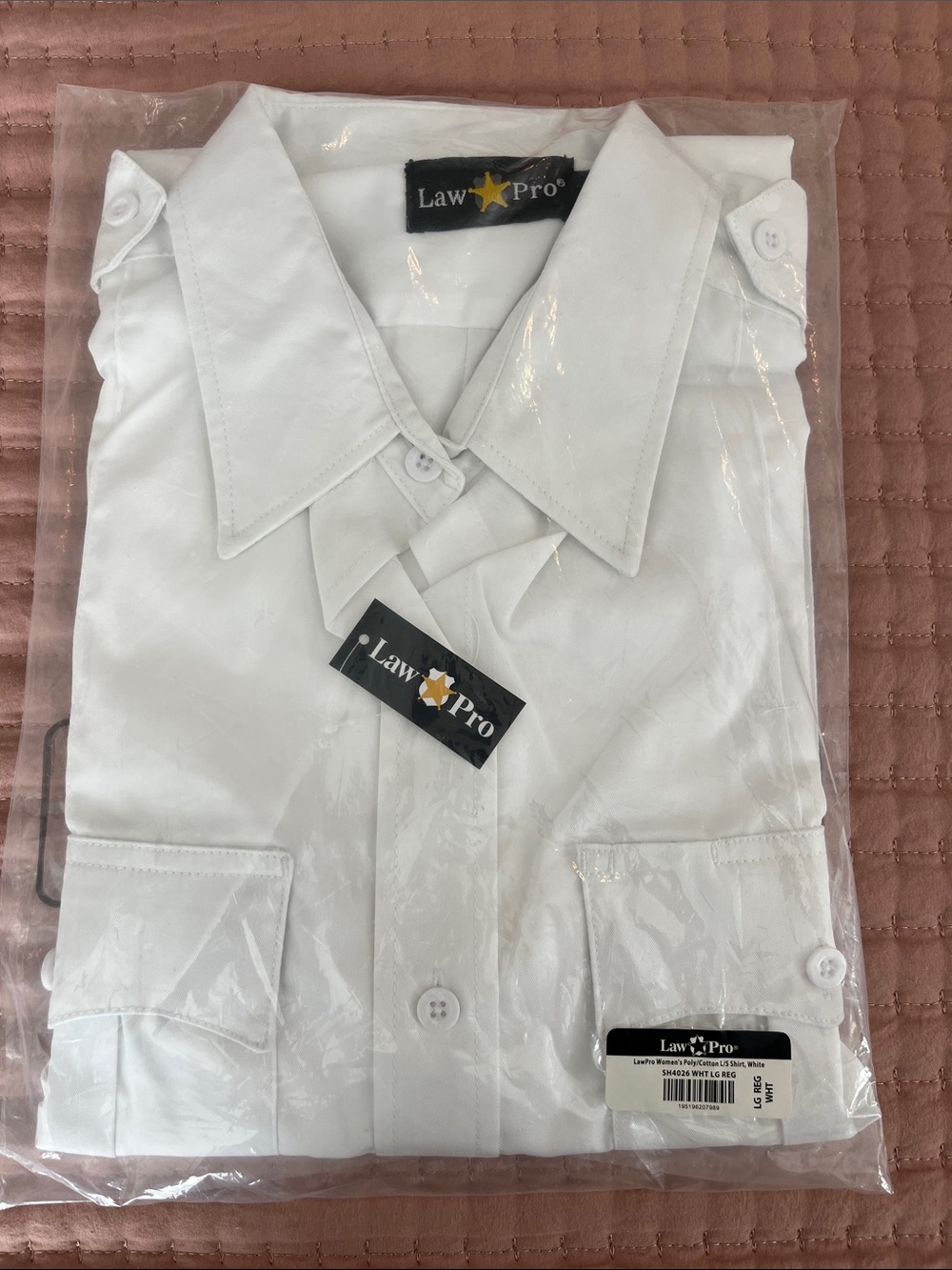 Law Pro White Professional Button-Up Shirt